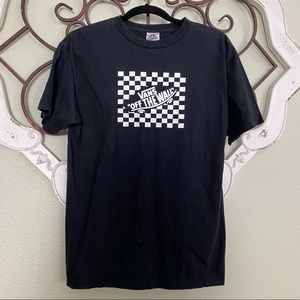 Vans Off The Wall Mens Logo Checkered Box Square T-Shirt